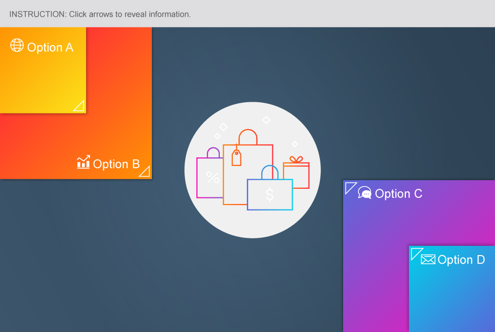free elearning template multi-colored squares