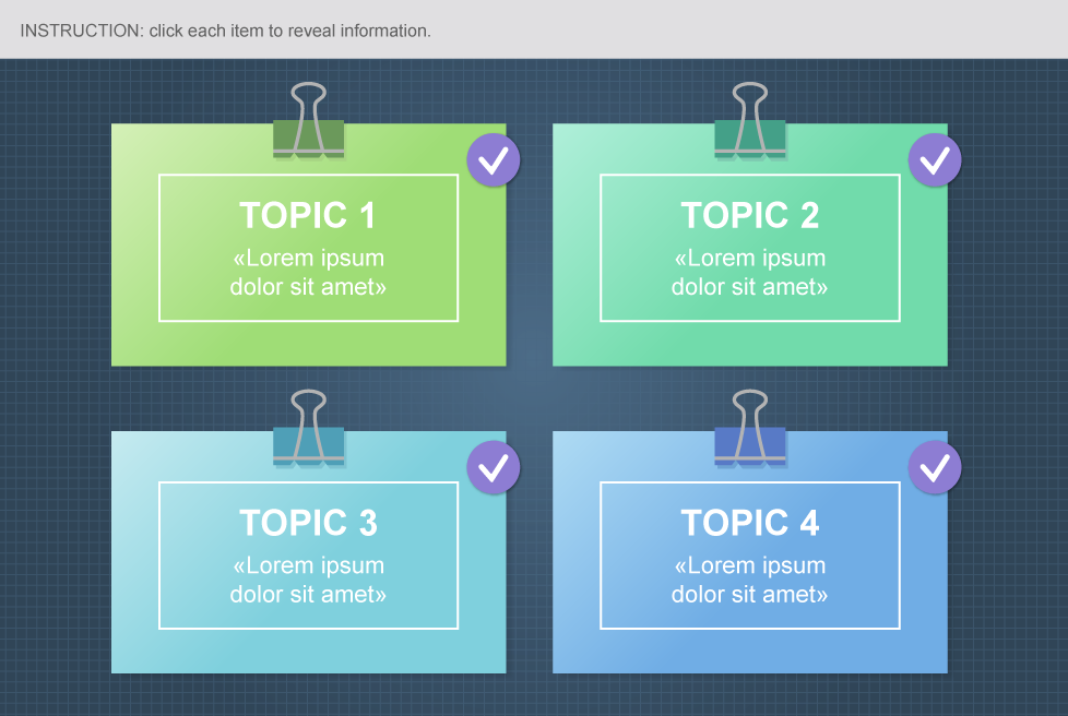 eLearning Freebies Storyline Interaction Flip Cards Checkered